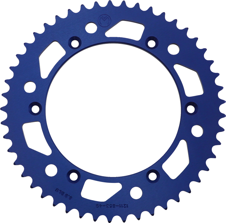 Moose Racing - Rear Sprocket - 49 Tooth - Yamaha - Rear Aluminum Sprocket - 1211-853-49-12