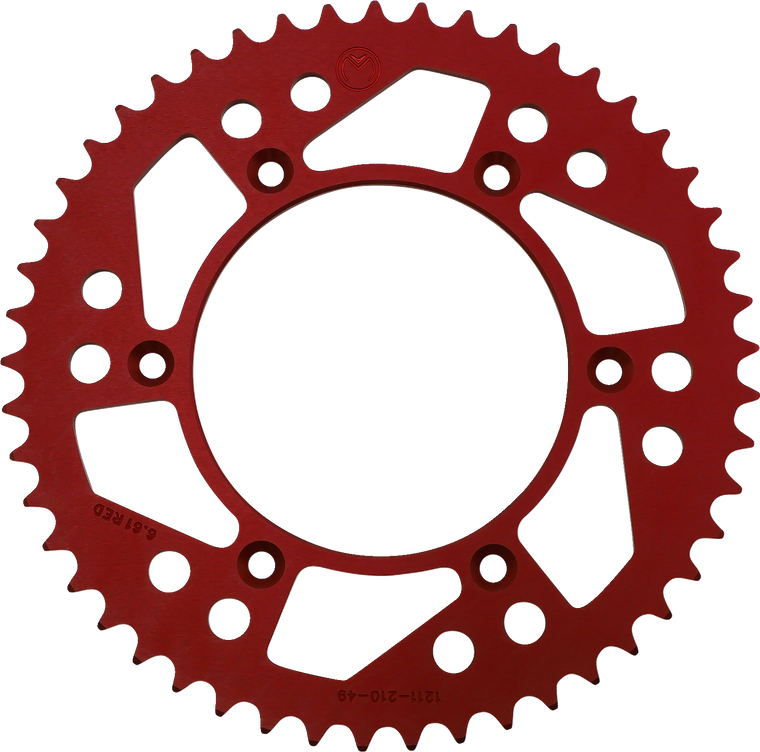 Moose Racing - Rear Sprocket - 49 Tooth - Honda - Rear Aluminum Sprocket - 1211-210-49-13