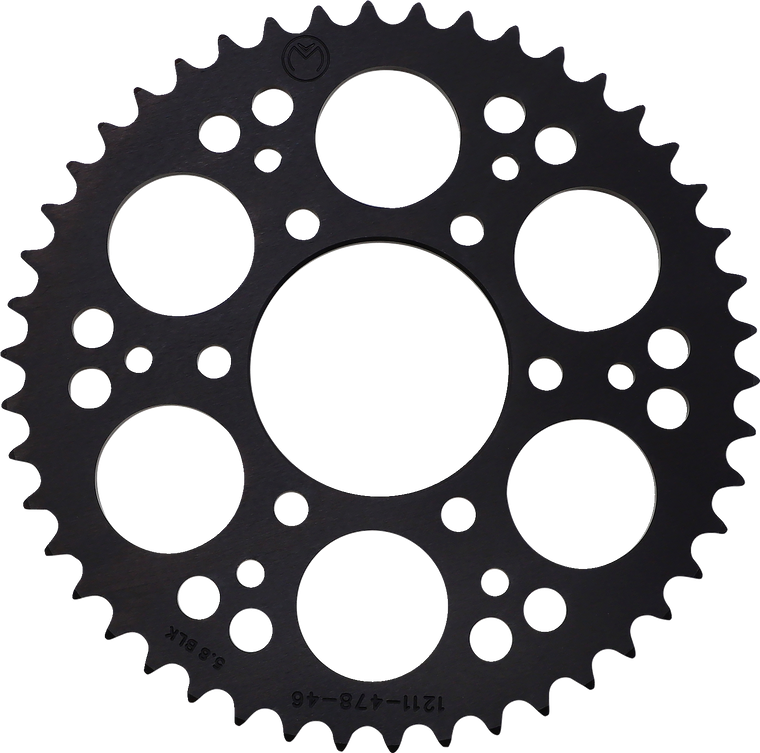 Moose Racing - Rear Sprocket - 46 Tooth - Kawasaki - Rear Aluminum Sprocket - 1211-478-46-10