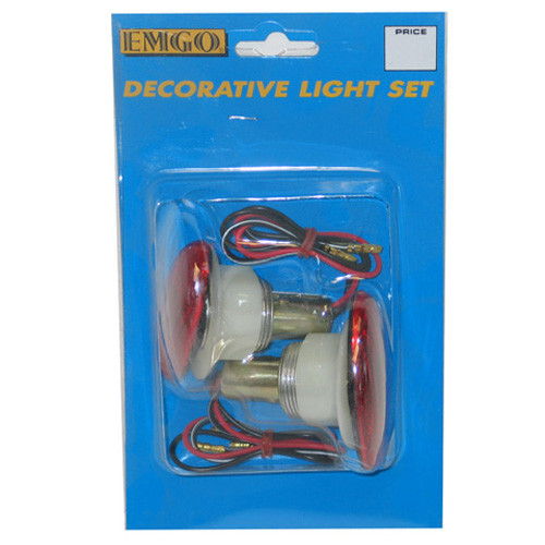Emgo - Cat Eye Red Light Kit With Dual Filament Bulb - 61-81985
