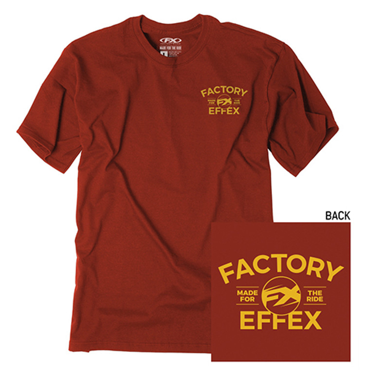 Factory Effex - Fx Mens Crew T-shirt Cardinal Fx Virtue (xl) - 24-87726 Factory Effex - Fx Mens Crew T-shirt Cardinal Fx Virtue (xl) - 24-87726