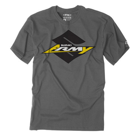 Factory Effex - Factory Effex Suzuki Army Youth T-shirt / Charcoal S - 22-83400