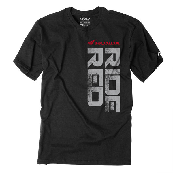 Factory Effex - Honda Ride Red Vert Men's T-shirt / Black (xl) - 16-88314
