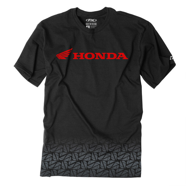 Factory Effex - Honda Fade Men's T-shirt / Black (l) - 15-88302