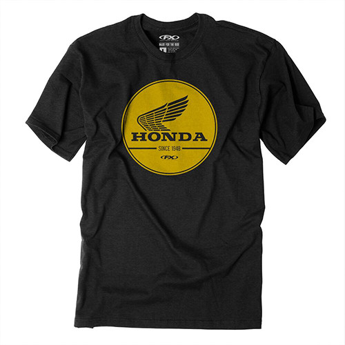 Factory Effex - Honda Gold Label Men's T-shirt / Black (m) - 23-87302