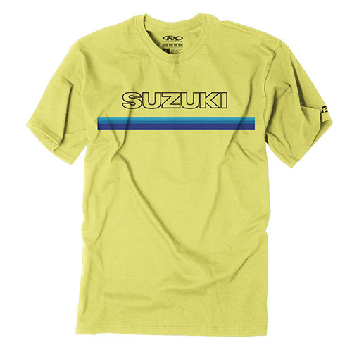 Factory Effex - Factory Effex Suzuki Throwbackt- Shirt / Yellow L - 23-87404