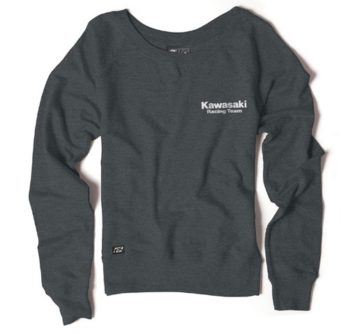 Factory Effex - Kawasaki Women's Sweatshirt / Heather Charcoal (xl) - 22-88126