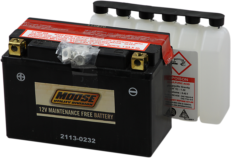 Moose Utility - AGM Battery - YT9B-BS - AGM Maintenance-Free Battery - MT9B-BS