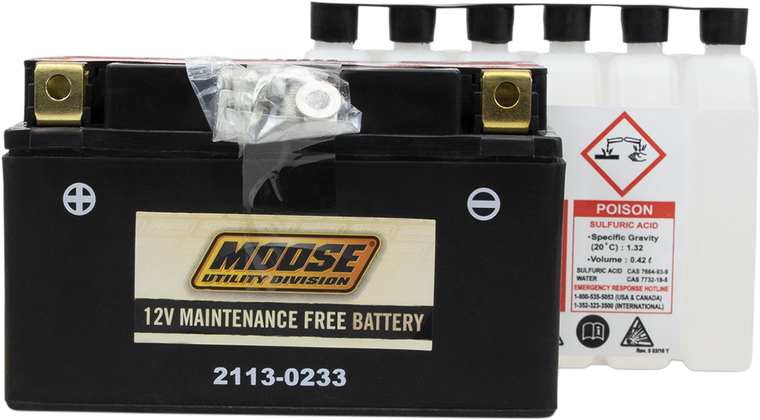 Moose Utility - AGM Battery - YTZ10S - AGM Maintenance-Free Battery - MTZ10S-BS