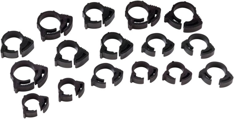 Moose Racing - Clamps Nylon Ratchet 16-Piece - Nylon Ratchet Clamps - 111-2016