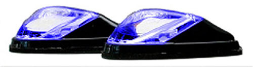 K&s - Led Marker Lights, Mini-flush Mt. Blk Body, Blue (1 Led) - 25-9530