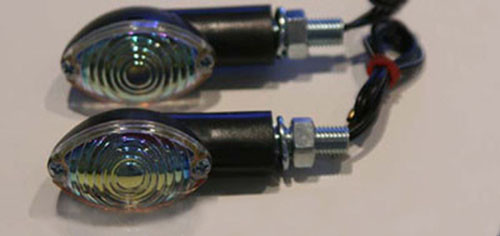 K&s - Marker Lights, Mini-stalk, Ultra Small, Blk (s/f) Rnbw - 25-8352