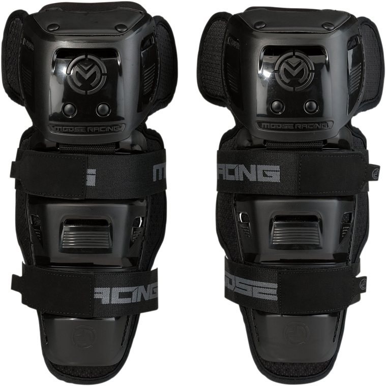 Moose Racing - Youth Synapse Lite Knee Guards - Black - Youth Synapse Lite Knee Protectors - 2704-0493