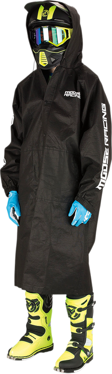 Moose Racing - Mud Rainsuit Coat - Black - L/XL - Mud Coat - LM1141-01 L/XL