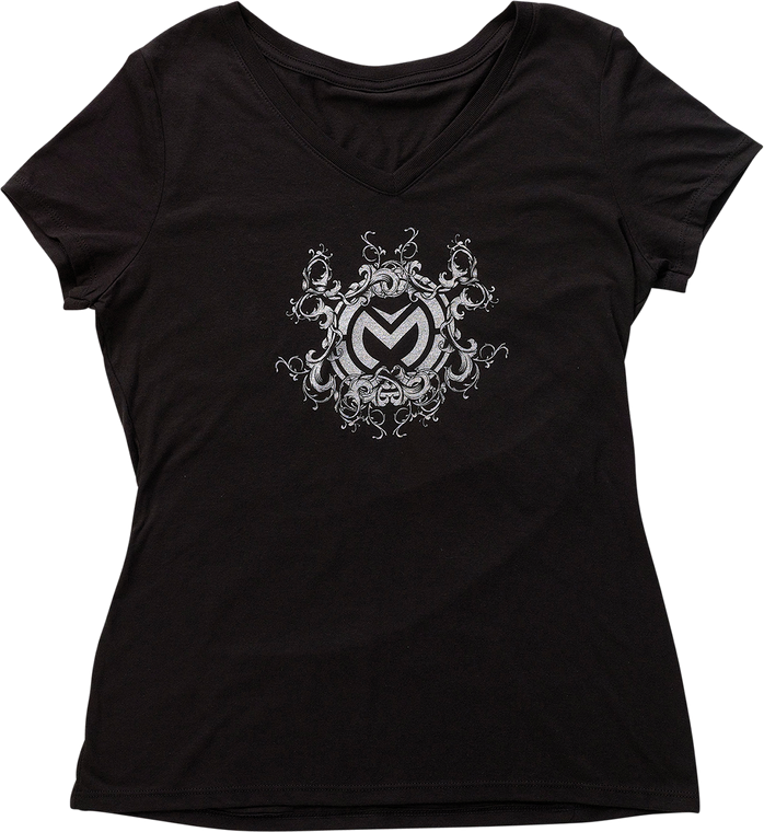 Moose Racing - Women's Filigree T-Shirt - Black - Large - Women's Filigree T-Shirt - 3031-4026
