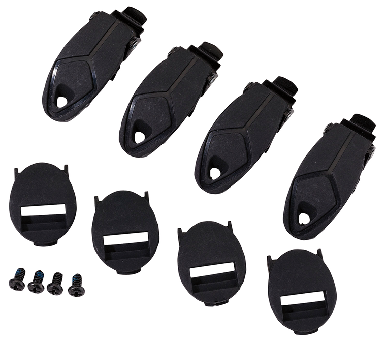 Moose Racing - Qualifier Boot Buckle Kit - Black - Boot Buckle Kit - 3430-1006