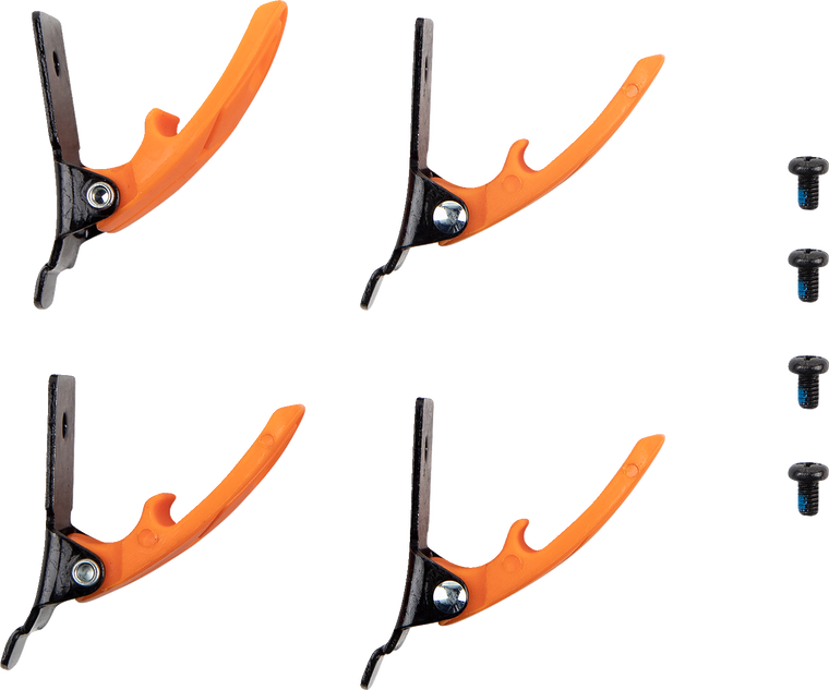 Moose Racing - Qualifier Boot Buckle Kit - Orange - Boot Buckle Kit - 3430-1009