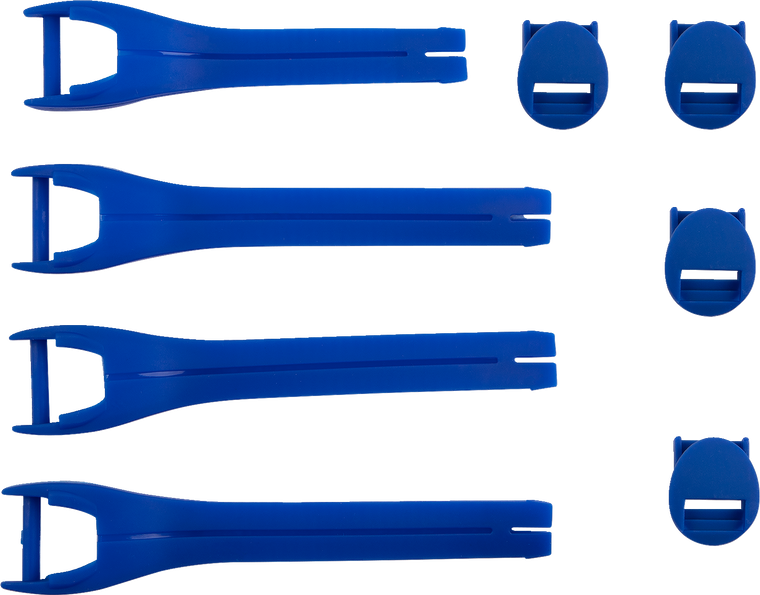 Moose Racing - Qualifier Boot Strap Kit - Blue - Size 7-9 - Boot Strap Kit - 3430-1015