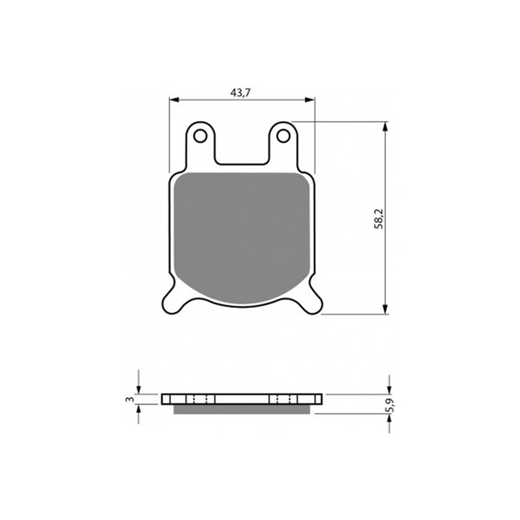 Vesrah - Vesrah Semi-metallic Brake Pads, Vd-928 - VD-928