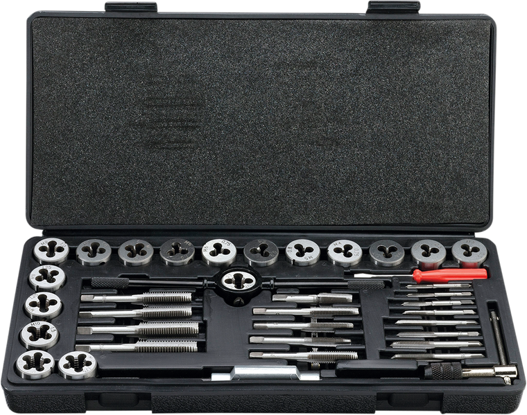 Moose Racing - Tap and Die - Metric - 40-Piece - Metric Tap and Die Set - 206-4002