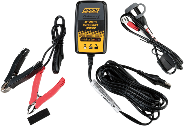 Moose Utility - Optimate 1 Battery Charger - Duo - Optimate 1 Duo Battery Charger/Maintainer - TM-413