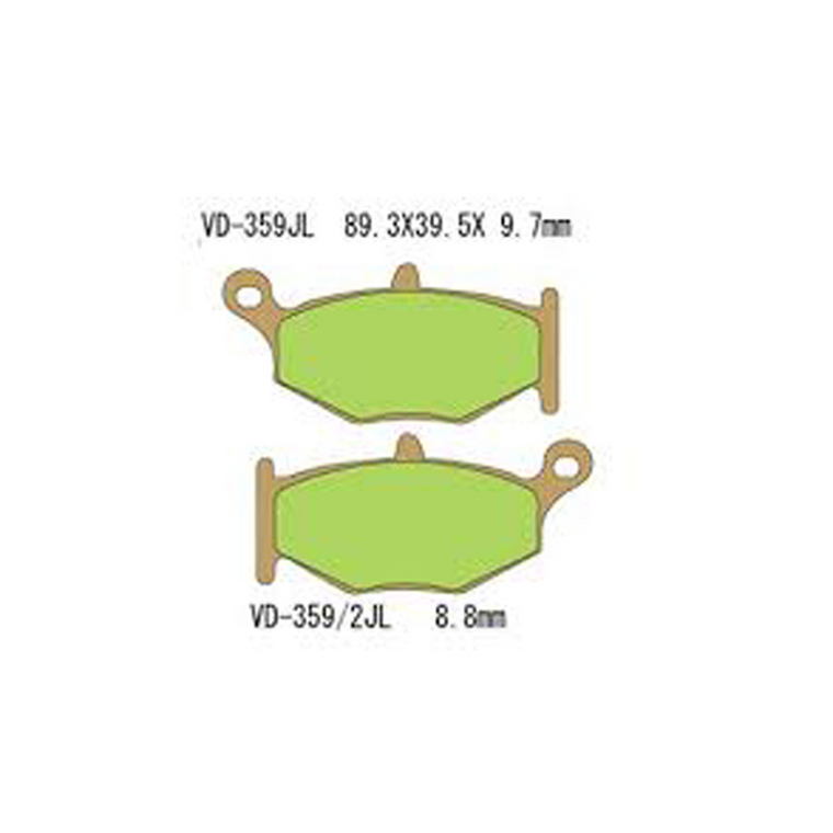 Vesrah - Vesrah Sintered Metal Brake Pads, Vd-359/2jl - VD-359/2JL Vesrah - Vesrah Sintered Metal Brake Pads, Vd-359/2jl - VD-359/2JL