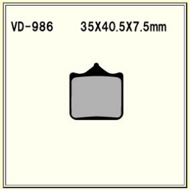 Vesrah - Vesrah Semi-metallic Brake Pads, Vd-986 - VD-986