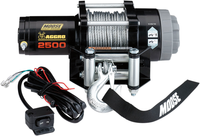 Moose Utility - 2500 LB Winch - Wire Rope - Aggro Winch - 104306