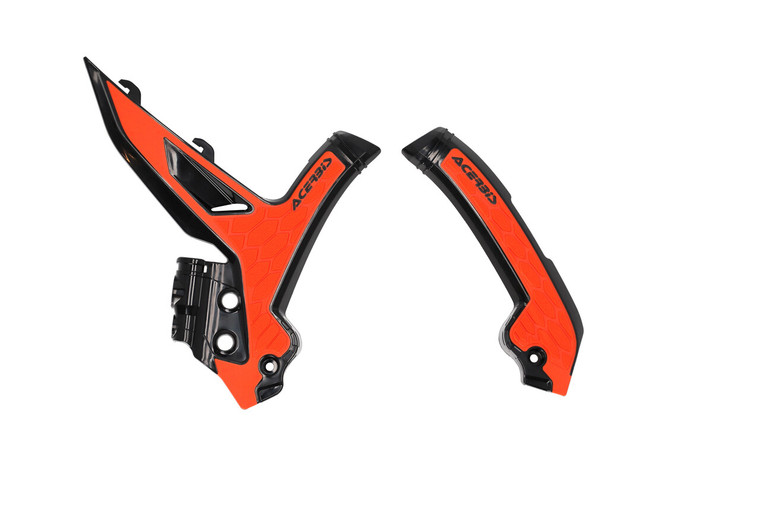 Acerbis - X-grip Frame Guard Ktm Black/orange - 2975045229