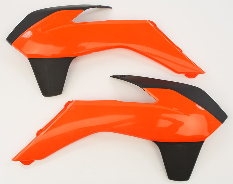 Acerbis - Radiator Shroud Orange/black - 2314255225