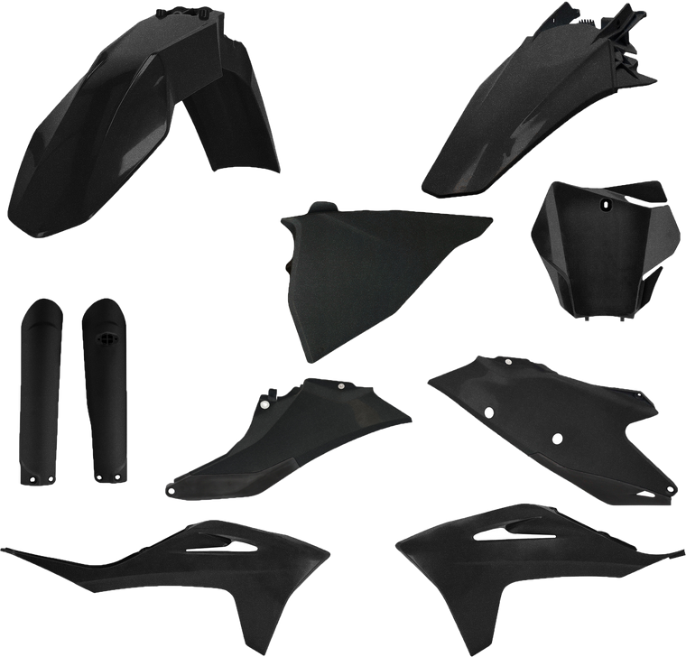 Acerbis - Full Plastic Kit Gas Black Metallic - 2872797440