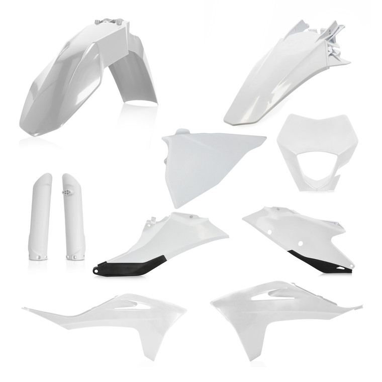 Acerbis - Full Plastic Kit Gas White/black - 2872811035 Acerbis - Full Plastic Kit Gas White/black - 2872811035