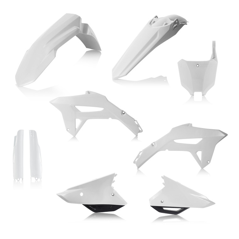 Acerbis - Plastic Kit- Full Hon White W/black - 2858921035