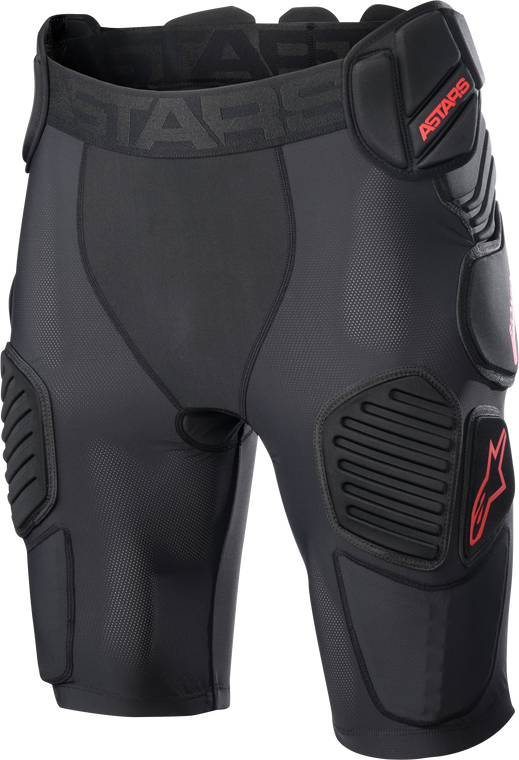 Alpinestars - Bionic Pro Protection Shorts Black/red 2x - 6507523-13-XXL
