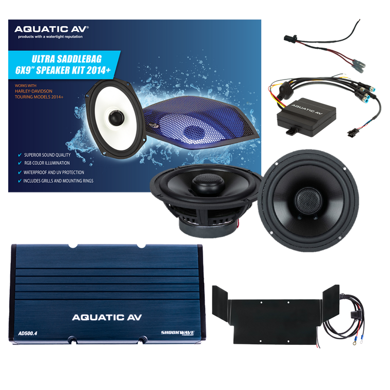 Aquatic Av - Ultra Speaker Kit Flht `98-13 - BT300