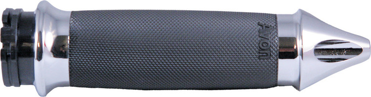 Avon - Custom Contour Grips Spike Cable Throttle Chrome - CC-85-CH-SPIKE