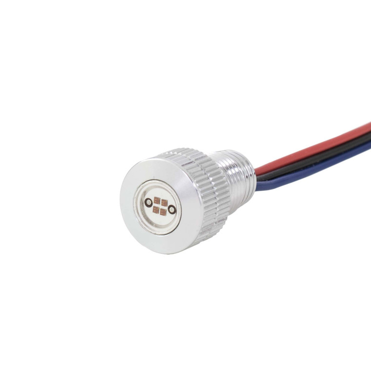 Baggernation - Lightning Bolts Whte/amber Led Silver - BOLTS-DRL-S