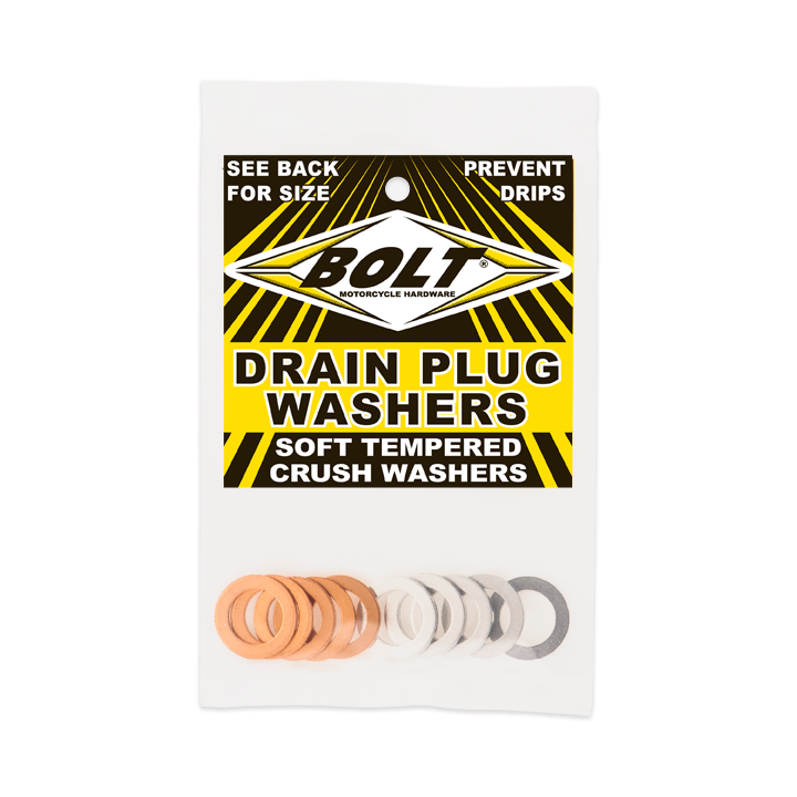 Bolt - Crush Washers 14x22.3mm 10/pk 5 Aluminum & 5 Copper - DPWM14.223-10