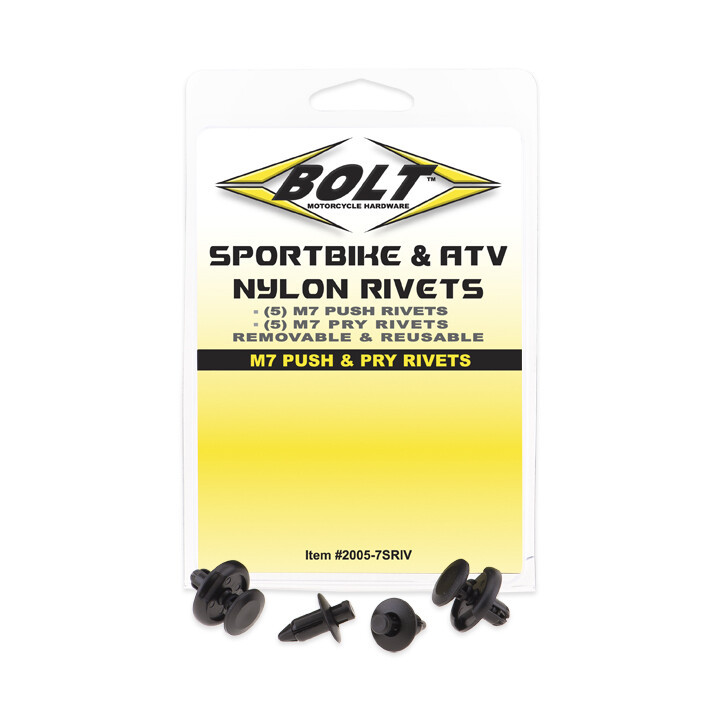 Bolt - M7 Push & Pry Rivet Kit 5 Each 10/pk - 2005-7SRIV