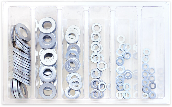 Bolt - Flat Washer Assortment 120 Piece Kit - SV-FLWSH
