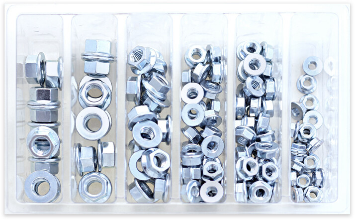 Bolt - Flange Nut Assortment 140 Piece Kit - SV-FNUT
