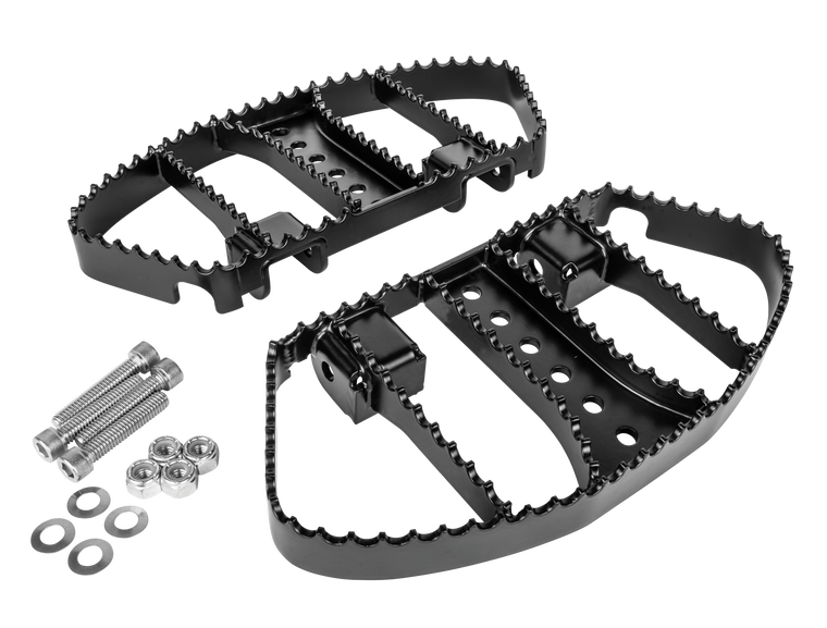 Burly Brand - Mx Style Passenger Boards Black Flt - B13-1051B