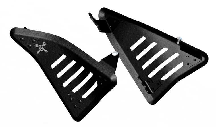 Burly Brand - Slash Cut Side Cvr Set Black - B10-3003TB