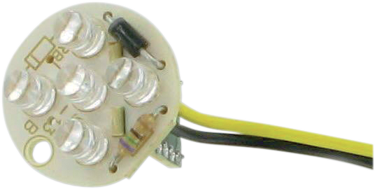 Drag Specialties - Amber LED for Chrome Marker Lights - Chrome Marker Light Replacement LED - 20-6589-ALED