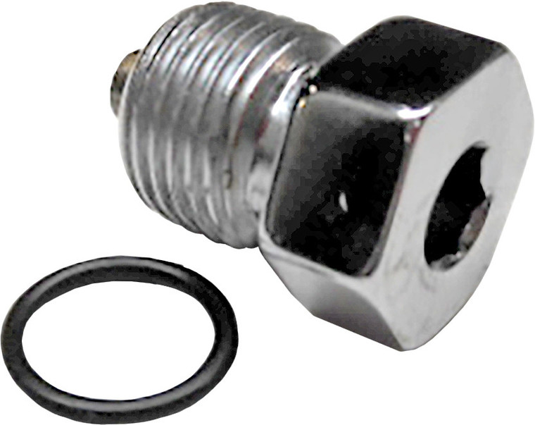 Colony Machine - Trans Drain Plug Chr Oversize Big Twin 00-up 9/16-18 Thread - 2807-1