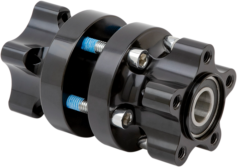 Arlen Ness - Hub - Single Disc - Rear - Black - '08-'17 FXD - Cartridge Hub - 71-702