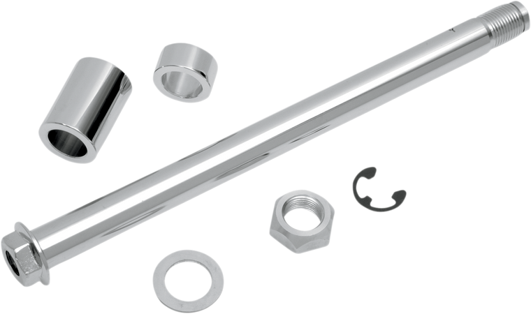 Drag Specialties - Axle Kit - Rear - Chrome - '08-'17 FXD - Chrome Axle Kit - W16-0337