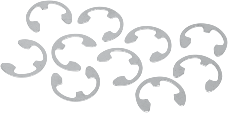 Drag Specialties - Axle Nut Retainer - Rear - 10 Pack - Rear Axle E-Clip Retainer - W16-0336-C