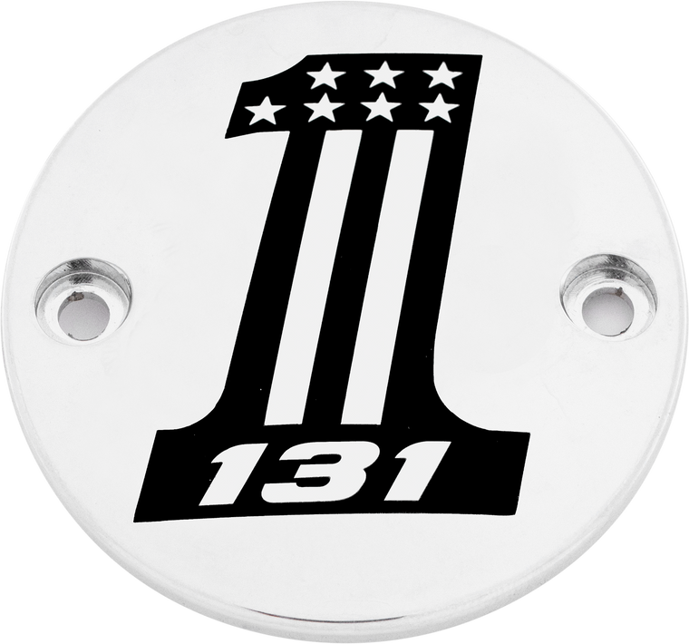 Custom Engraving - M8 Timer Cover 131 Chrome - 131-14-63