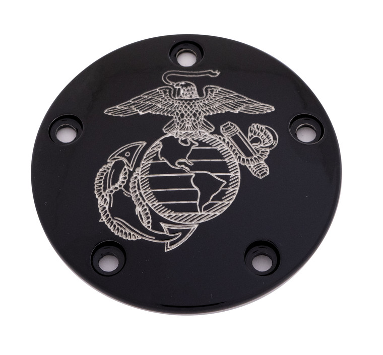 Custom Engraving - Tc Timer Cover Marine Ega Black - MAR08-04BG